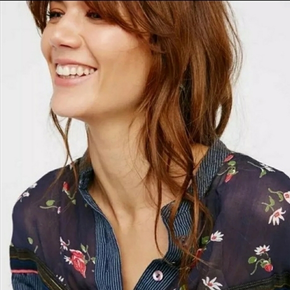 Free People Hearts & Colors Long Sleeve Shirt - Picture 2 of 7